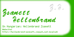 zsanett hellenbrand business card